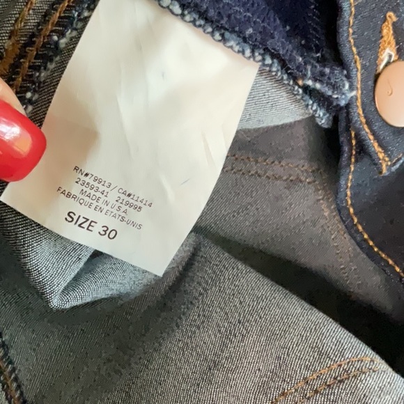 217. J BRAND MAMA J Starless Maternity Blue Jeans 30 /10 - Picture 9 of 14